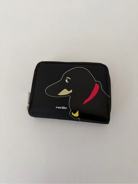 MARC TETRO BLACK SMALL ZIPPER WALLET